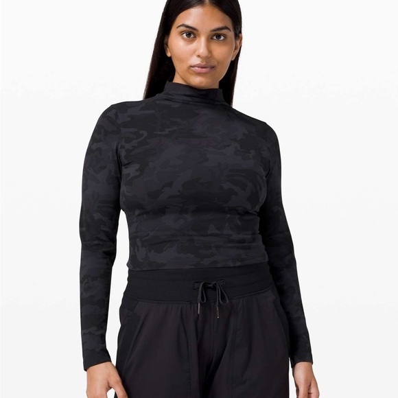 lululemon athletica Tops - Lululemon All Aligned Mock Neck Long Sleeve Nulu